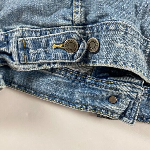 Abercrombie & Fitch Denim Jean Jacket Women's XS Blue Trucker Stretch - Picture 9 of 16